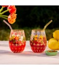 Glass Tumbler Large | Italian Summer | Set of 2